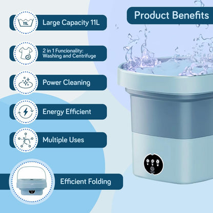 Luxora Portable Washing Machine 11L Compact Design