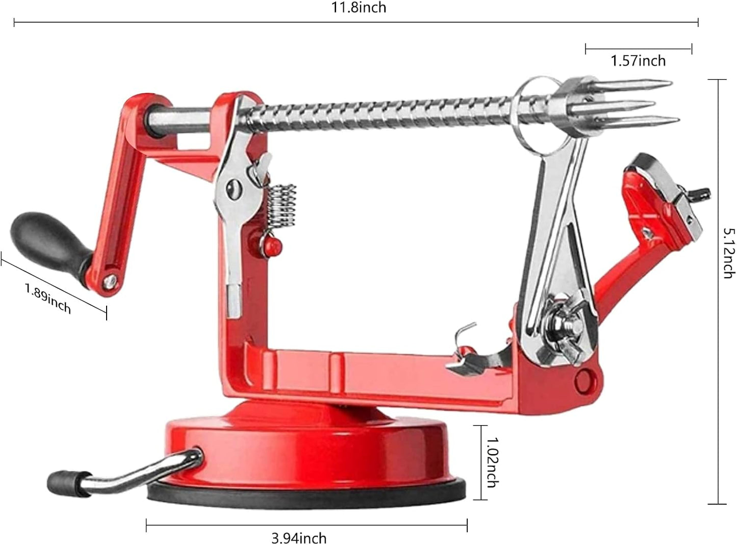 Luxora Apple Skin Peeler with Suction Base and Blades