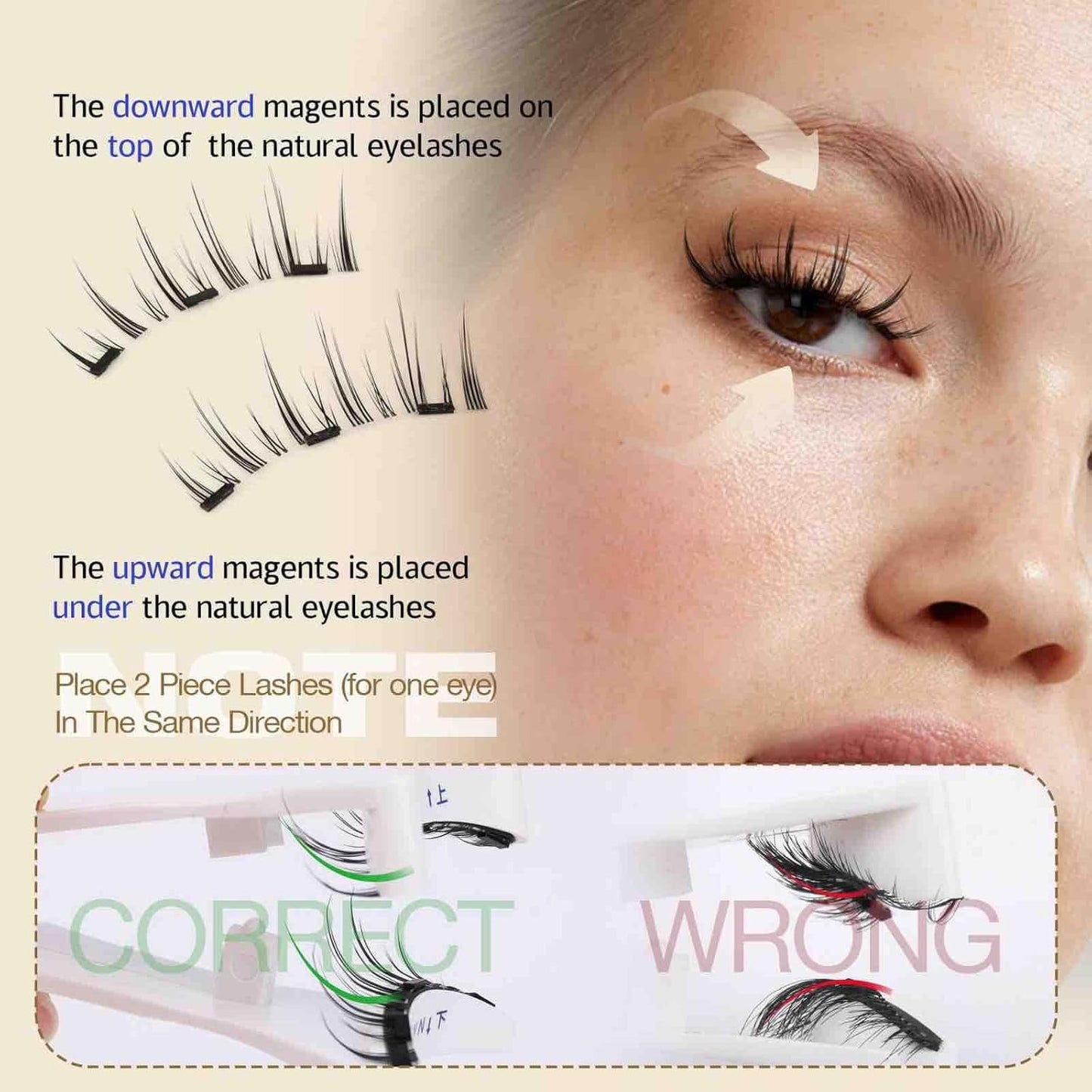 Luxora Reusable Magnetic Eyelash & Tweezer Set No Glue Needed