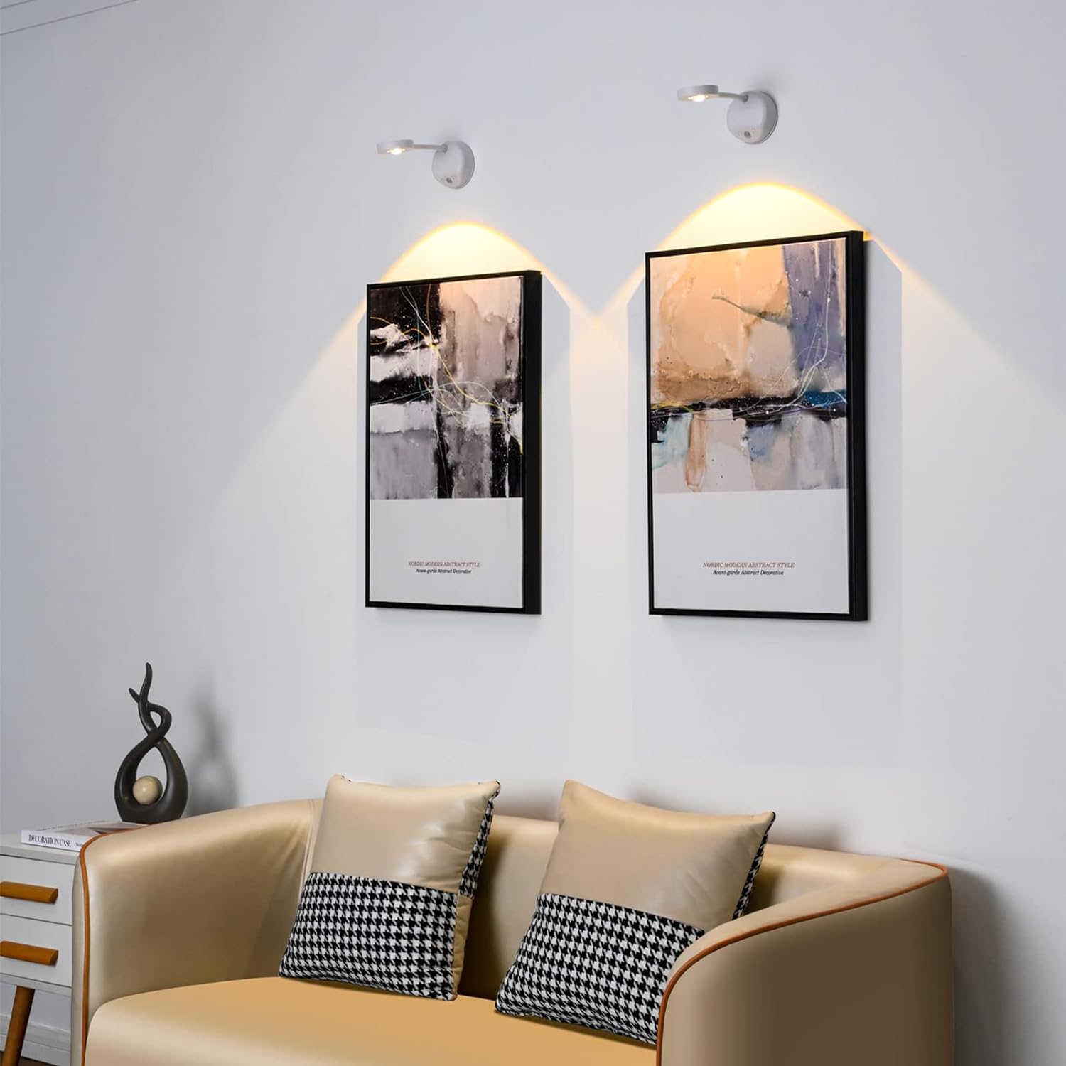 Motion Spotlight - Wireless 360° Rotating LED with Motion Sensor - White / Touch Control