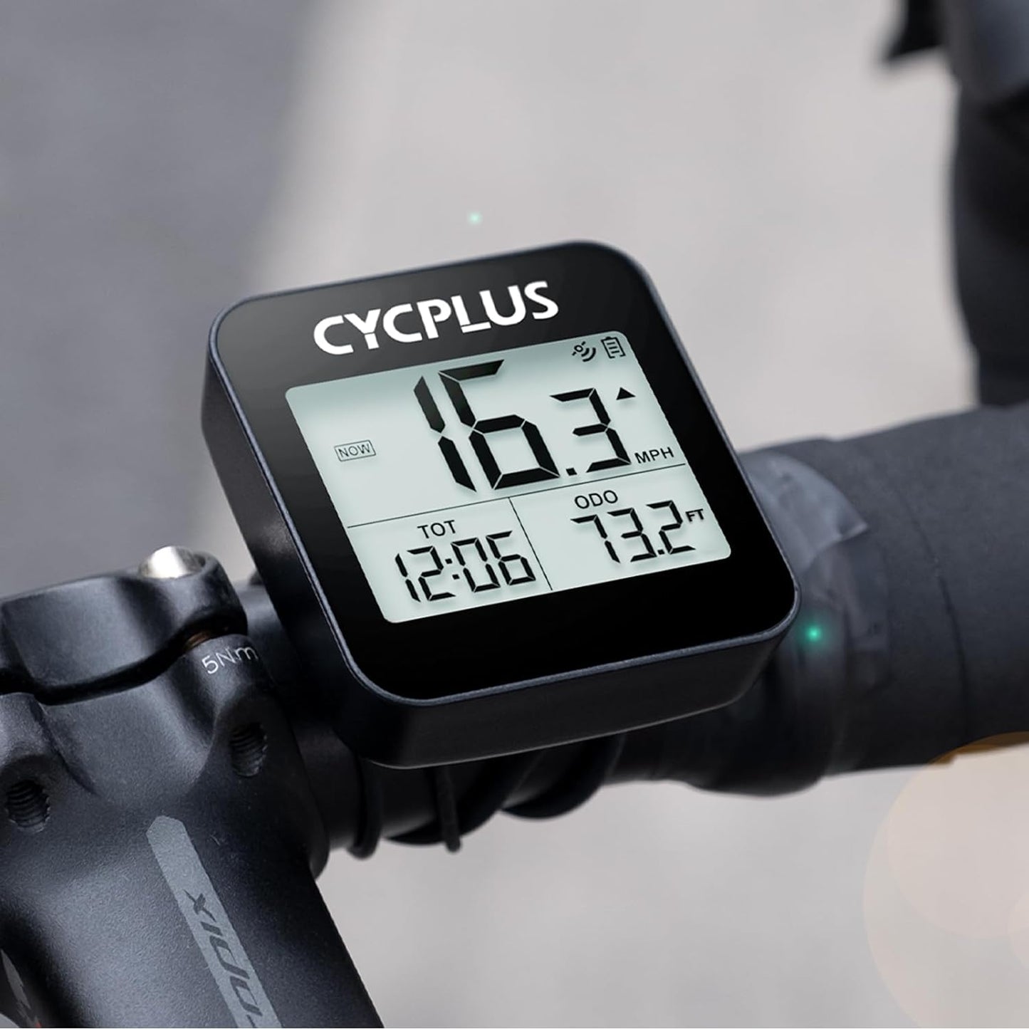 Wireless Cycling GPS Bike Computer – Waterproof GPS Tracker with Auto Backlight & USB Rechargeable Battery