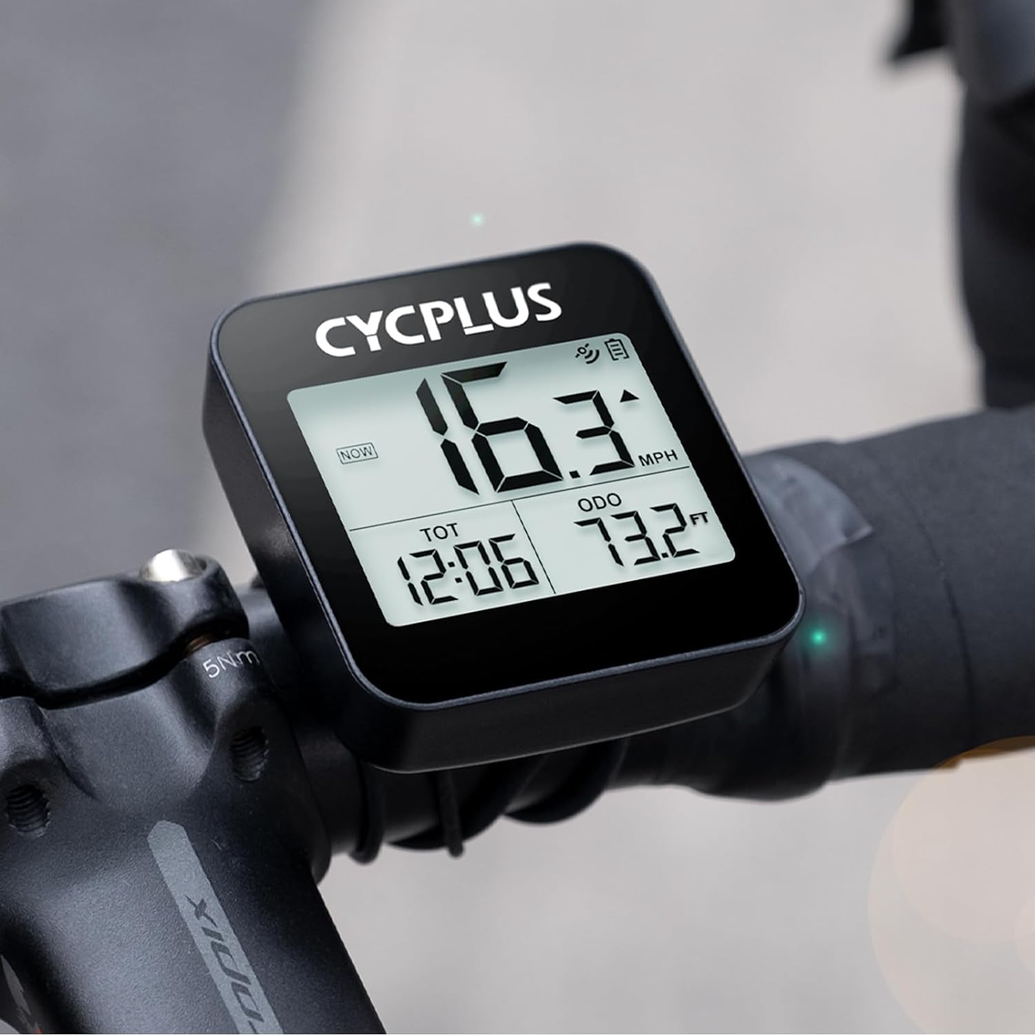 Wireless Cycling GPS Bike Computer – Waterproof GPS Tracker with Auto Backlight & USB Rechargeable Battery