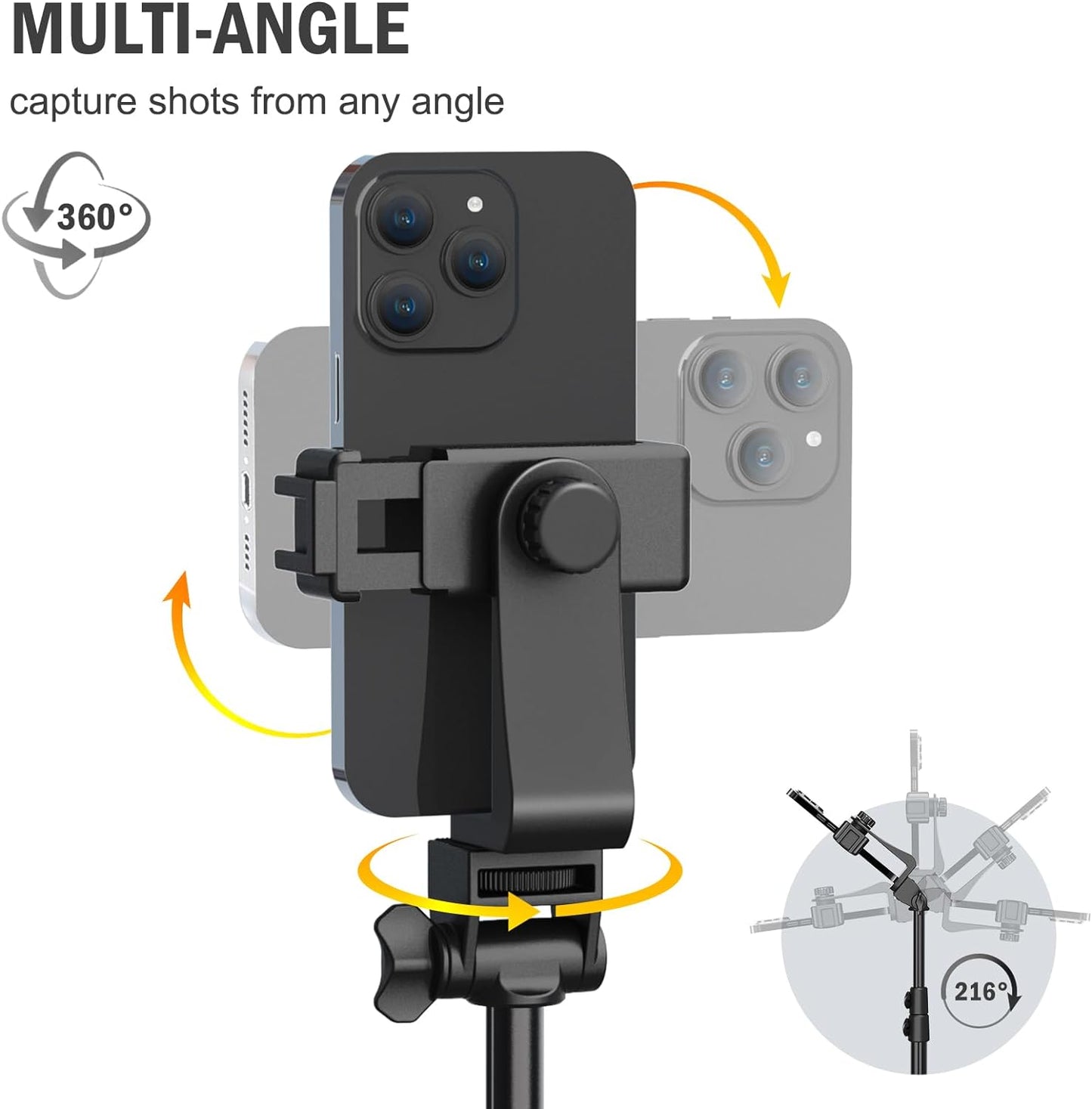 Luxora Portable Tripod Mount Stand for Cell Phone & Camera