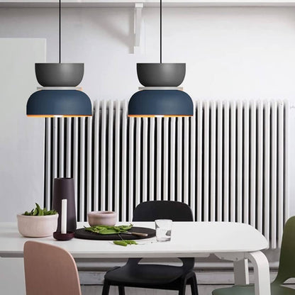 Lumora Modern LED Pendant Light - Stylish Colorful Macaron Design for Living Room
