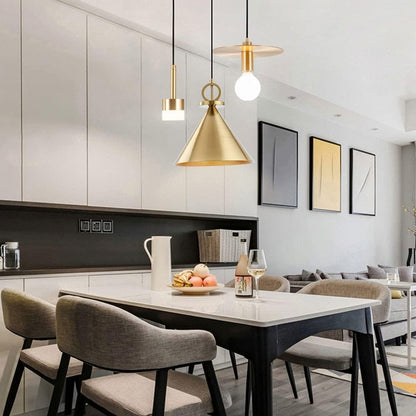 LuxRoyale Brass Pendant Droplights For Living Spaces