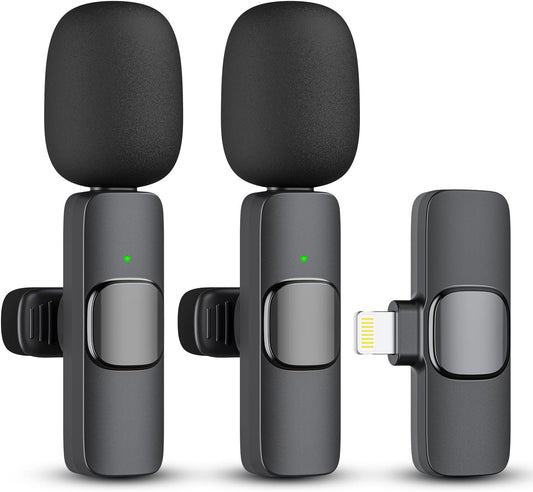 Luxora 2 Pack Wireless Microphone For Iphone Ipad