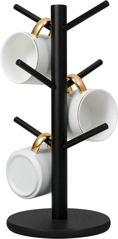 Luxora Cup Mug Holder Tree – Stylish Wooden Organizer