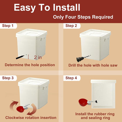 Luxora 10 Pcs Chicken Waterer Automatic Refill System