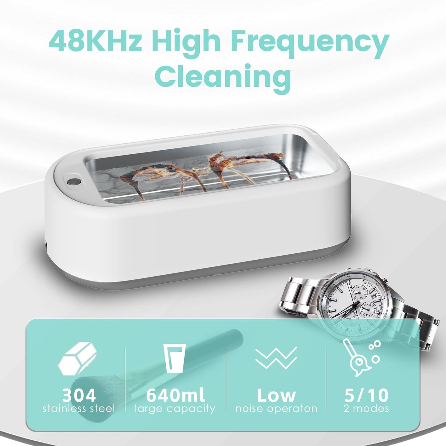 Luxora Ultrasonic Jewelry Cleaner Machine for Sparkling Items