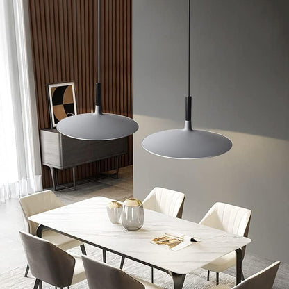 RoyaleGlow Scandinavian Minimalist LED Disc Pendant Light for Kitchen Island