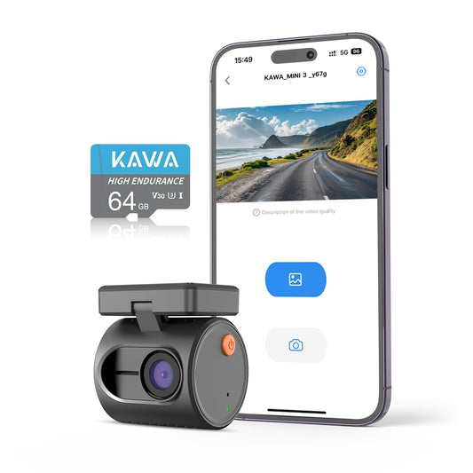 Royallure Mini Dash Cam with WiFi, Voice Control & 24H Parking Video Recorder