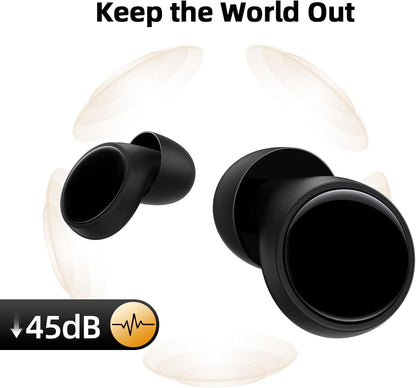 Royaleva Reusable Noise Cancelling Ear Plugs For Sleeping Focus And Travel