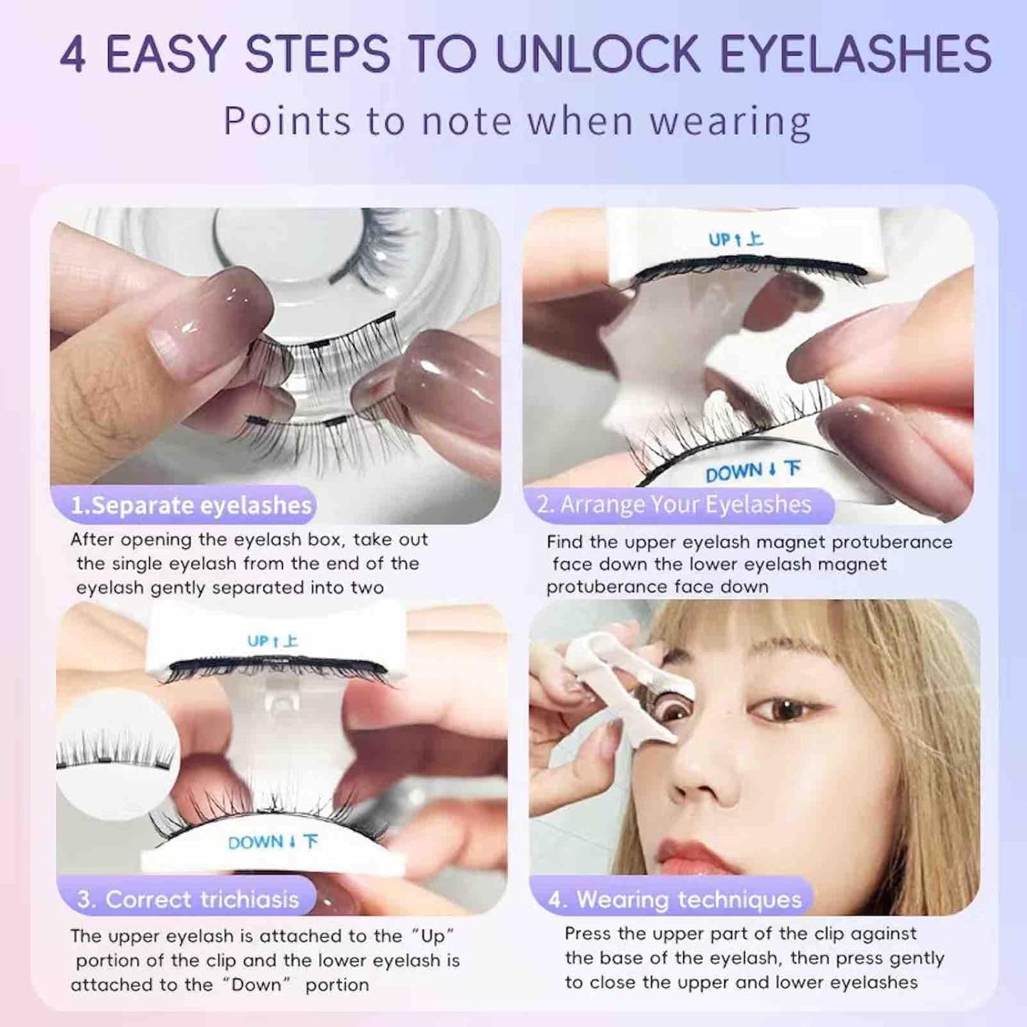 Luxora Reusable Magnetic Eyelash & Tweezer Set No Glue Needed