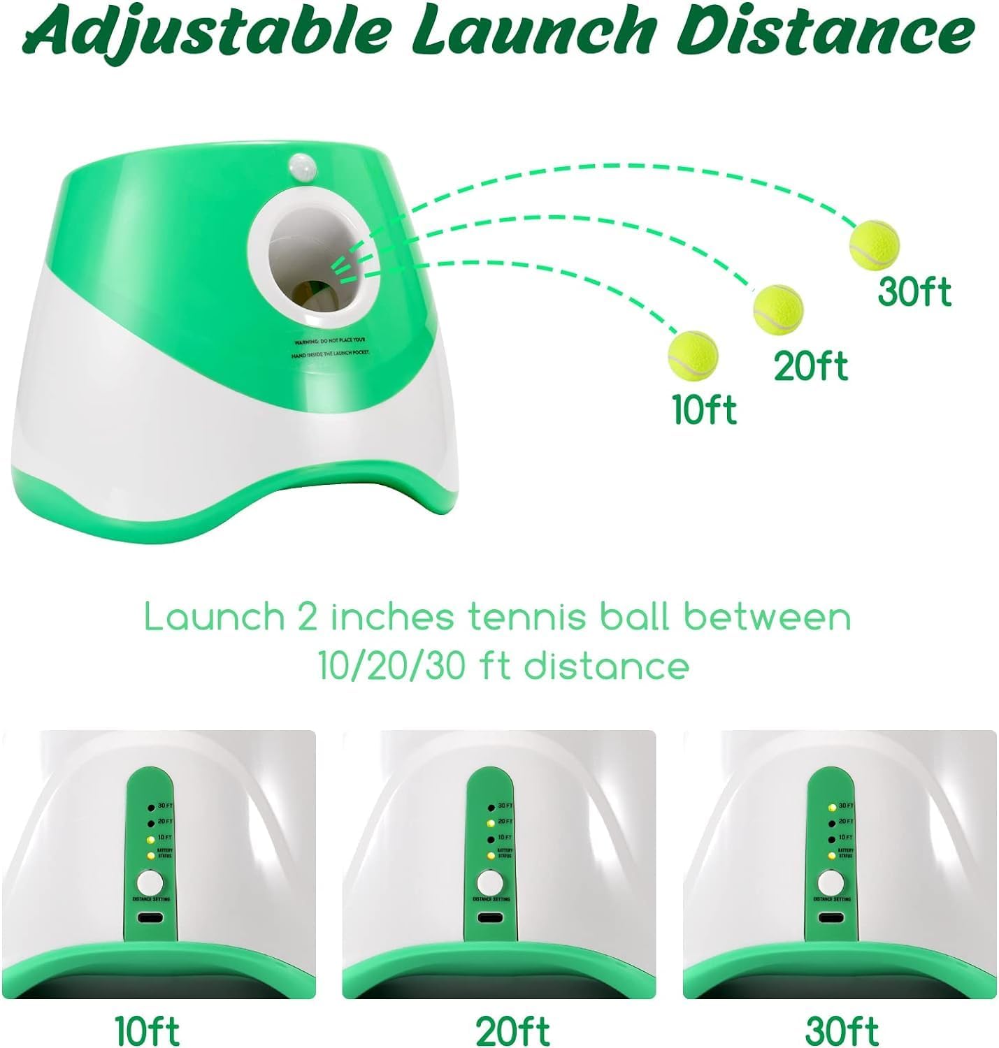 Luxora Automatic Dog Ball Thrower With 3 Distance Settings