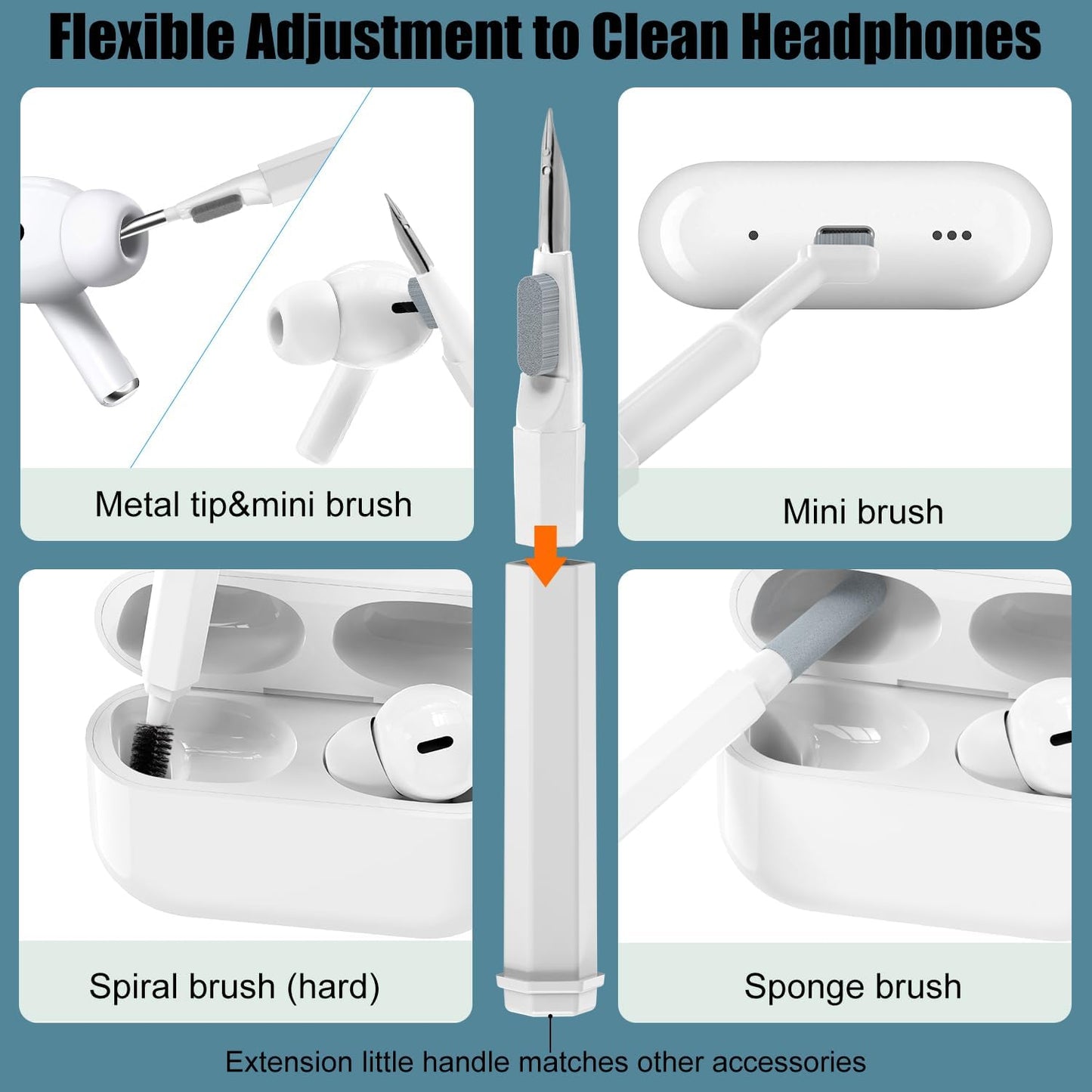 Royaleva 20-In-1 Keyboard Earbuds Cleaning Kit Tools