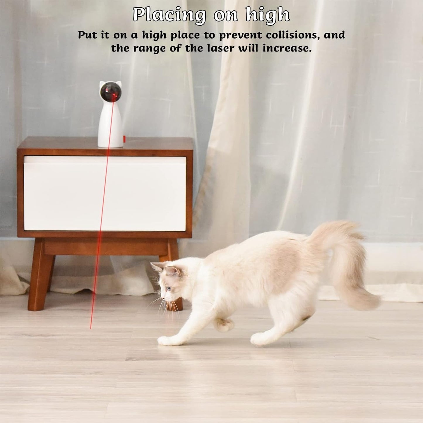 Luxora Automatic Cat Laser Toy with Adjustable Speed Settings