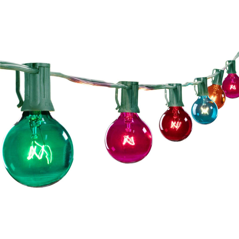 Royaleva Outdoor Dimmable String Lights - 20 ft LED Ambiance Lighting - Green Multicolor / 20 ft