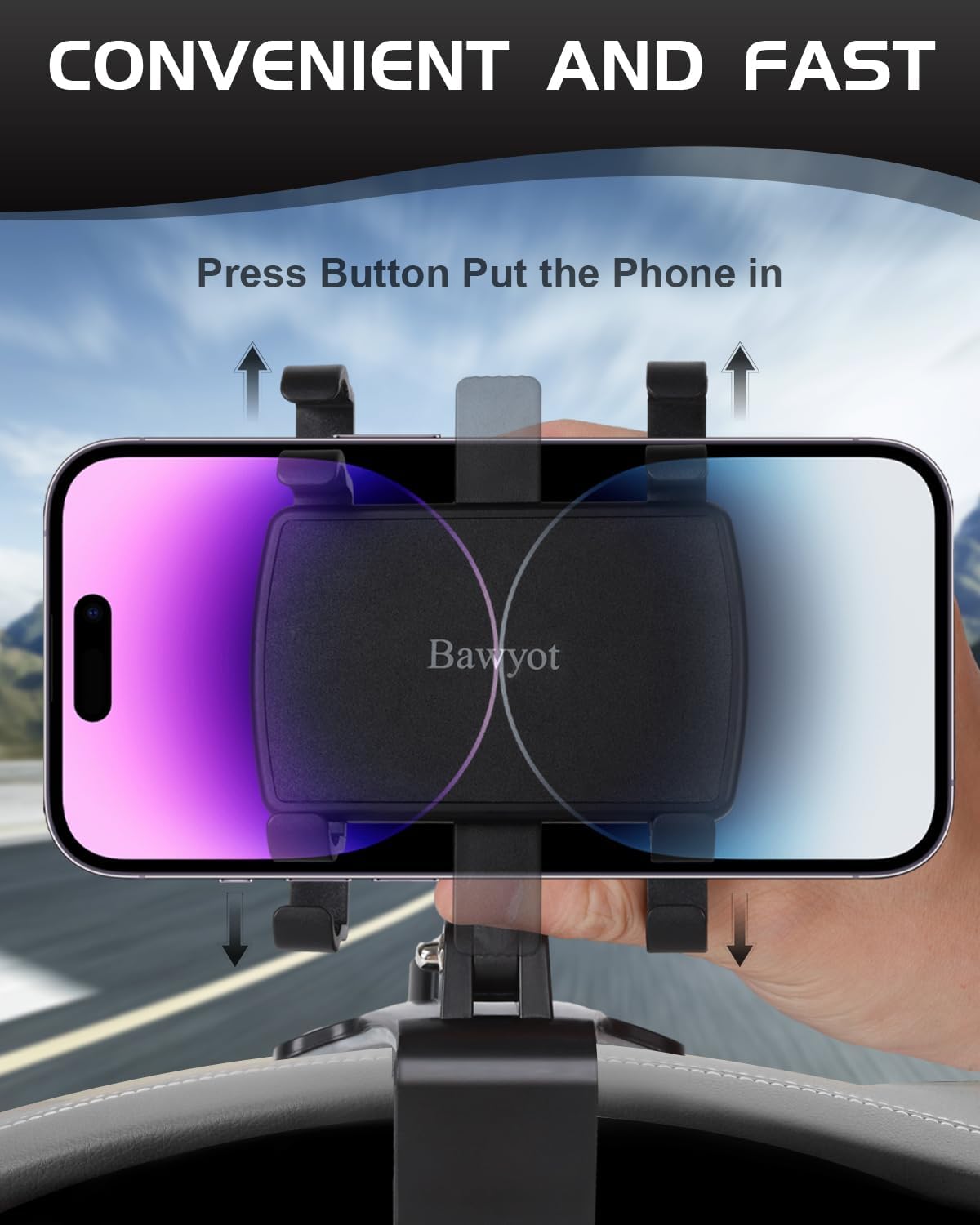 Luxora Car Dashboard Phone Holder with 360 Degree Rotation