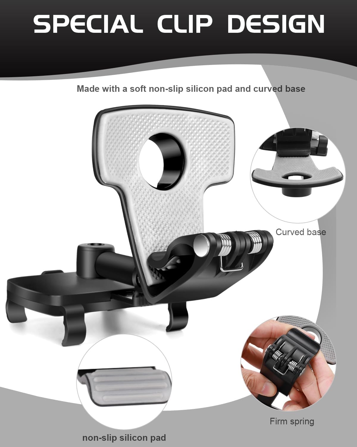 Luxora Car Dashboard Phone Holder with 360 Degree Rotation