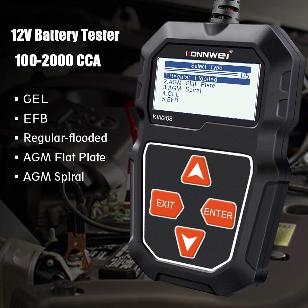 Luxora Car Alternator Battery Tester for 12V Batteries
