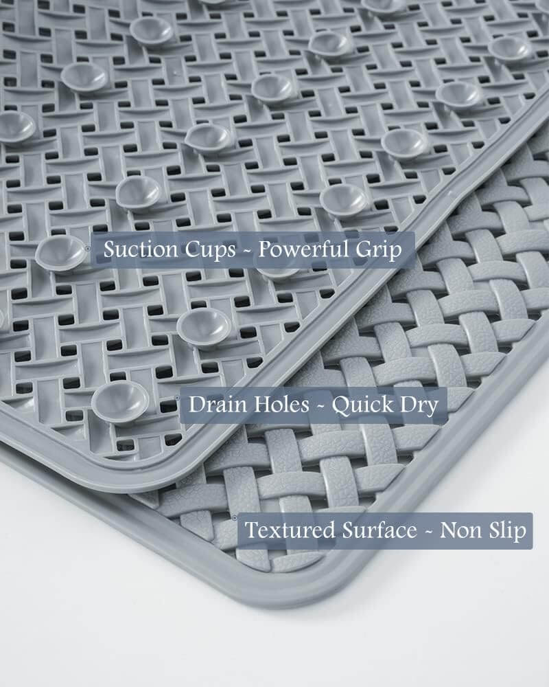 Royallure Anti-Slip PVC Bathtub Safety Mat – Mold-Resistant, Quick-Drain Non-Slip Design