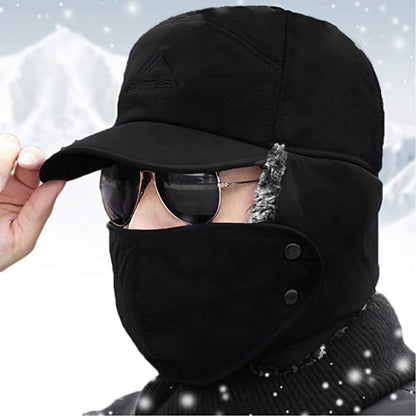 Luxora Premium Mens Winter Cold Weather Snow Hat With Ear Flaps And Brim
