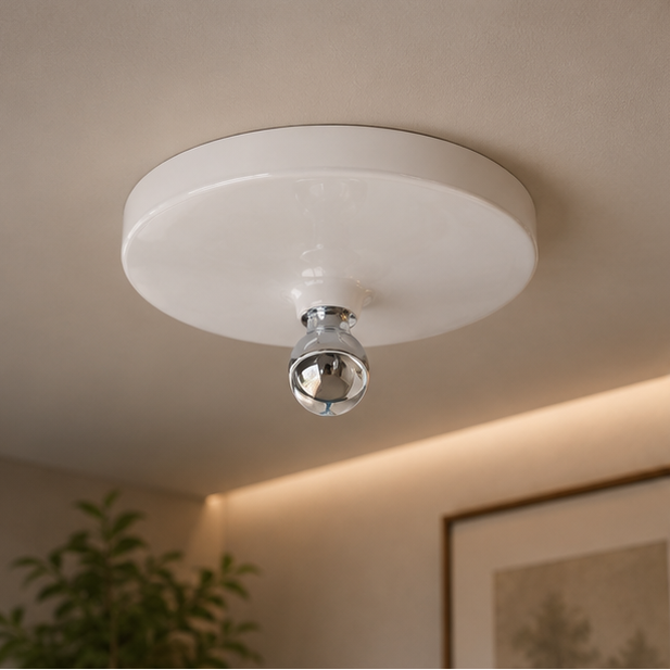 Italian Medieval Ripple Disc Wall Sconce Vintage Industrial UFO LED for Living Room Bedroom Corridor Ceiling Decor