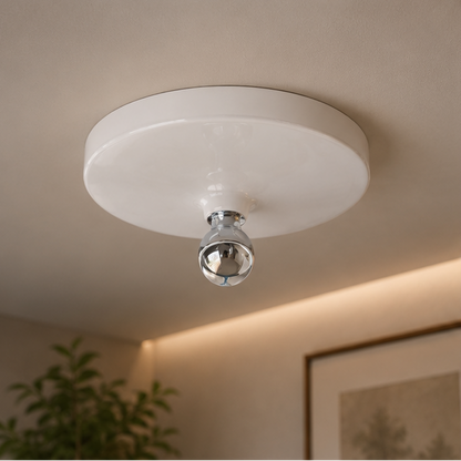 Italian Medieval Ripple Disc Wall Sconce Vintage Industrial UFO LED for Living Room Bedroom Corridor Ceiling Decor