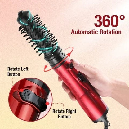 Luxora Rotating Hair Dryer with Interchangeable Brushes