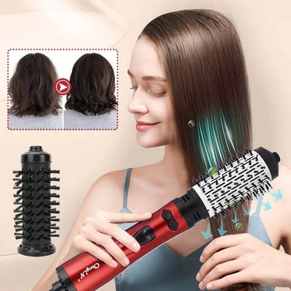 Luxora Rotating Hair Dryer with Interchangeable Brushes
