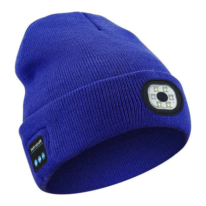 RoyaleGlow 3-in-1 Function Bluetooth Beanie for Outdoor Use