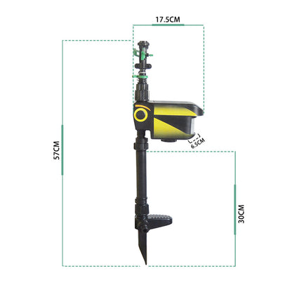 Luxora Motion Activated Sprinkler for Deer Solar Powered - Get Rid Of Deer