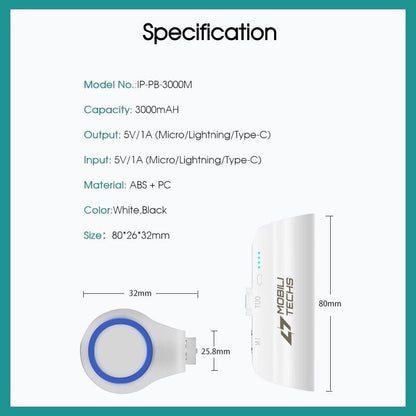 Royaleva Mini Portable Magnetic Power Bank 5000mAh