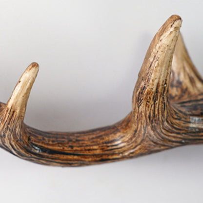RoyaleGlow Rustic Antler Wall Mounted Coat Rack - Multi Hook Entryway Organizer