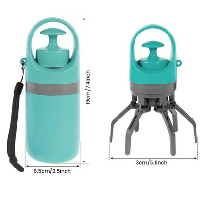 Royaleva Dog Poop Picker Upper Claw with Garbage Bag Dispenser