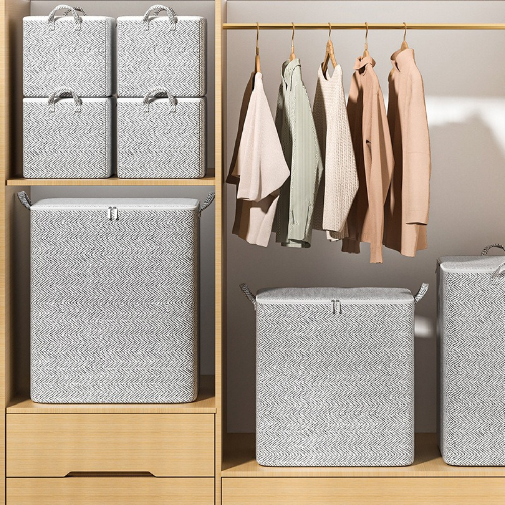 Royaleva XL Clothes Storage Container Box with Handles