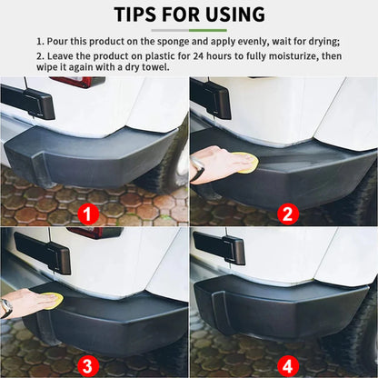 RoyaleGlow Car Plastic Restorer Back to Black Gloss Coating