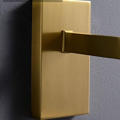 RoyaleGlow Modern Brass & Clear Glass Teardrop Wall Sconce Light