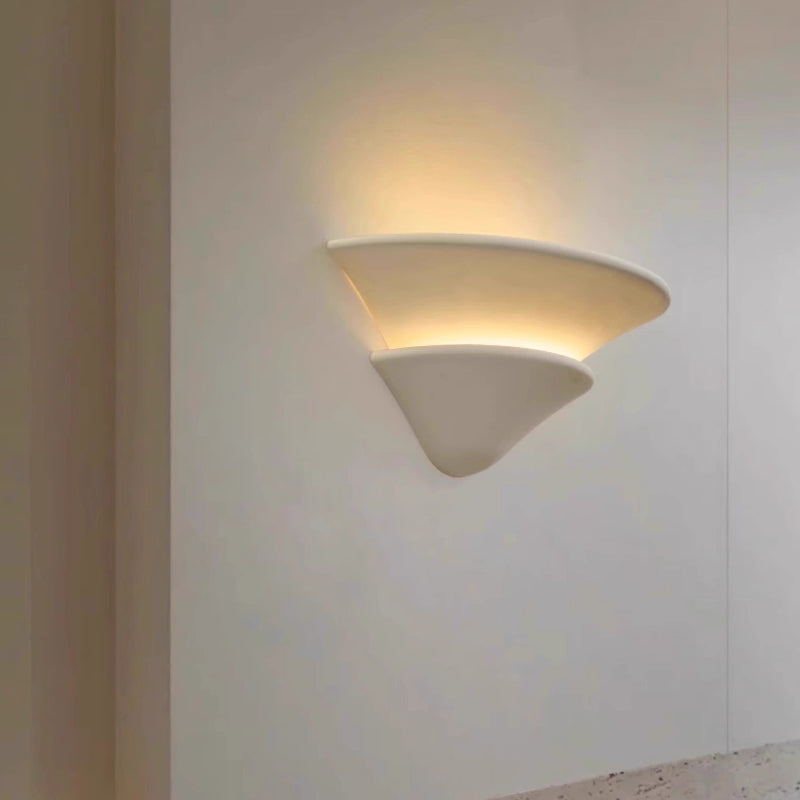 LuxRoyale Modern Gypsum Up Down Wall Sconce Light for Hallway Living Room Decor
