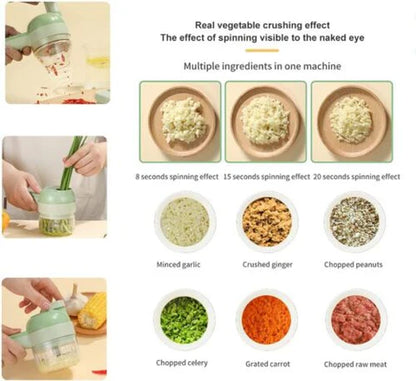 RoyaleGlow 4 In 1 Electric Food Cutter for Easy Meal Prep