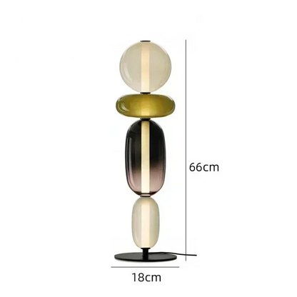 LuxRoyale Modern Glass Table Lamp Decorative Bedside Light