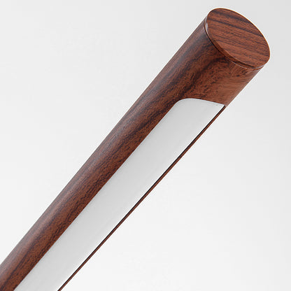RoyaleGlow Minimalist Wood & Brass LED Desk Lamp - Modern Design for Home Office