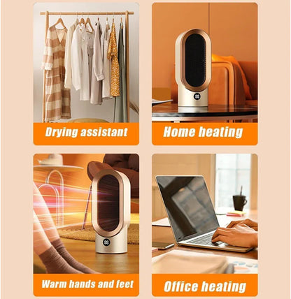 Luxora Airwave Portable Electric Fan Heater for Quick Warmth