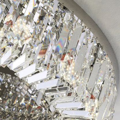 RoyaleGlow Luxury Crystal Ring Chandelier for Living Room & Dining Room Lighting