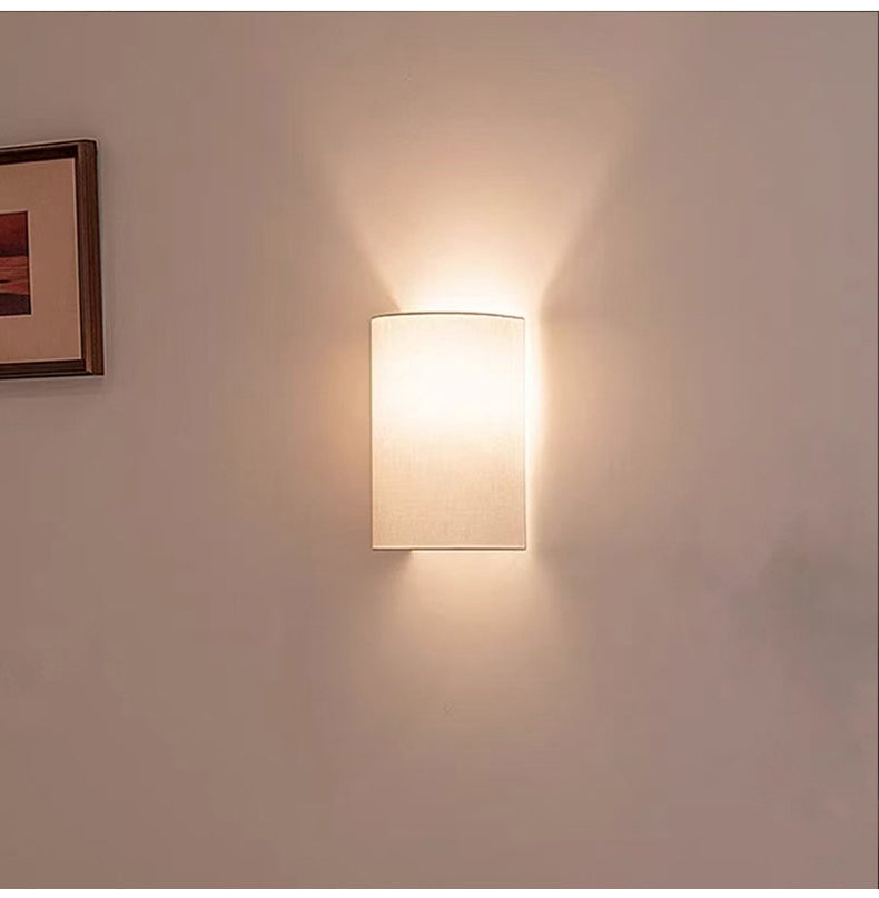 Royelux Serene Linen Wall Sconce for Elegant Ambient Lighting