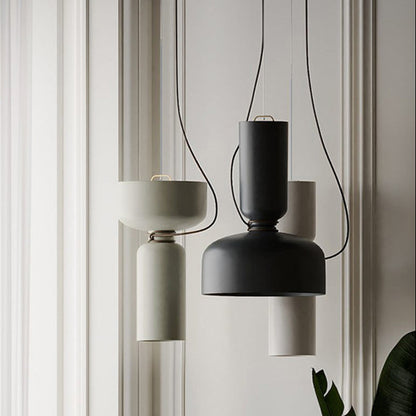 RoyaleGlow Modern White Pendant Light Kitchen Island Hanging Lamp
