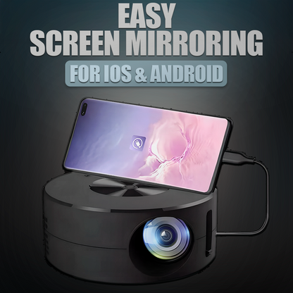 Royaleva Mini Portable Projector – Ultra HD for Home Cinema