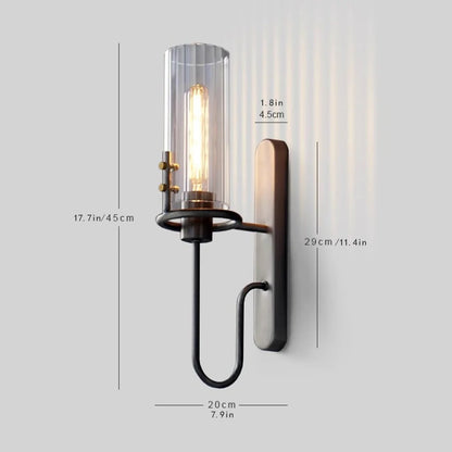 Luxora Nordic Glass Wall Lamp - Modern Indoor Glass Mounted Wall Sconce