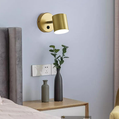 Lumora Copper LED Wall Sconce Modern Minimalist Wall Light For Living Room And Hallway