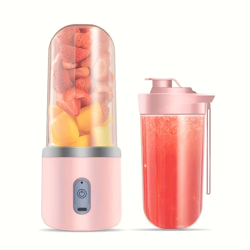 6 Blades USB Portable Juicer Maker, Juicer Fruit Juice CupAutomatic Small Electric Juicer Smoothie Blender lce CrushCup 0